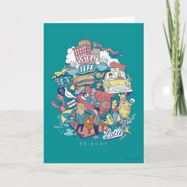FRIENDS™ | Cartoon Collage Card (Front)