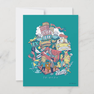 FRIENDS™ Cartoon Collage Card