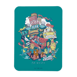 FRIENDS™   Cartoon Collage Magnet