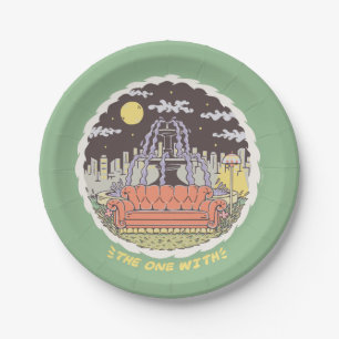 FRIENDS™ Cartoon Fountain Paper Plate