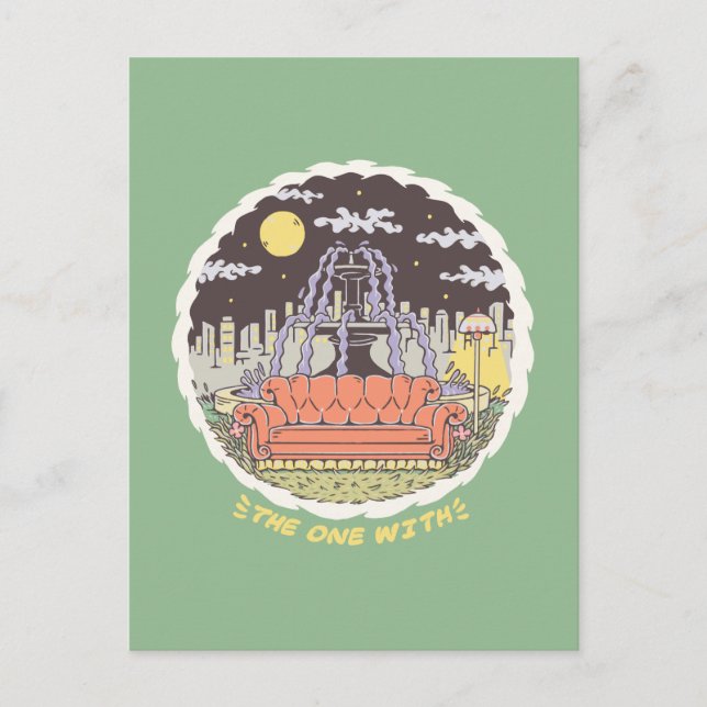 FRIENDS™ | Cartoon Fountain Postcard (Front)