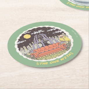 FRIENDS™   Cartoon Fountain Round Paper Coaster