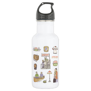 FRIENDS™   Cartoon Icons 532 Ml Water Bottle