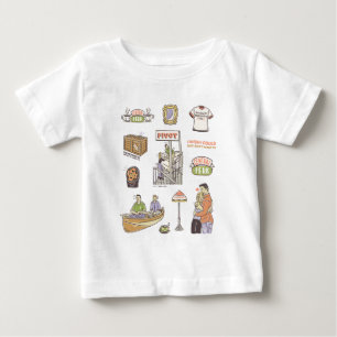 FRIENDS™   Cartoon Icons Baby T-Shirt