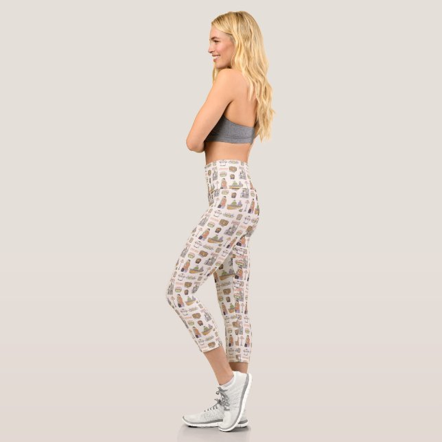 FRIENDS™ | Cartoon Icons Capri Leggings (Left)