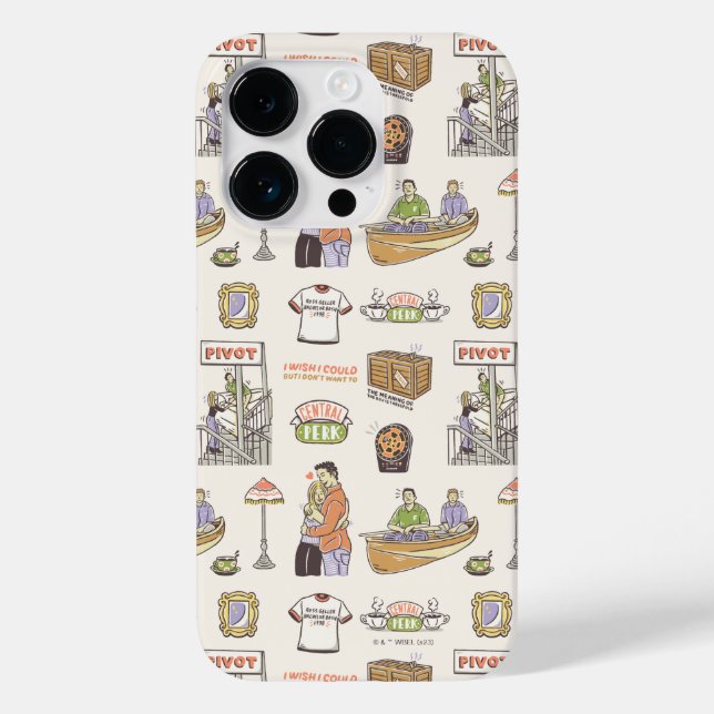 FRIENDS™ | Cartoon Icons Case-Mate iPhone Case (Back)