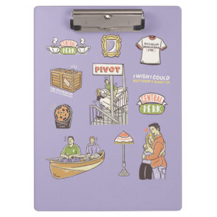 FRIENDS™   Cartoon Icons Clipboard
