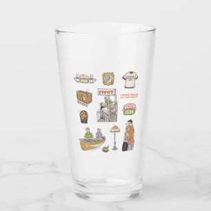 FRIENDS™   Cartoon Icons Glass