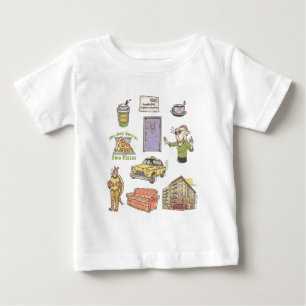 FRIENDS™   Cartoon Icons Graphic 1 Baby T-Shirt
