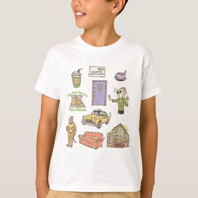 FRIENDS™ | Cartoon Icons Graphic 1 T-Shirt (Front)
