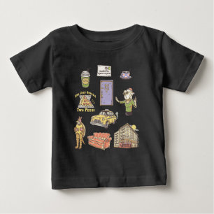 FRIENDS™   Cartoon Icons Graphic 2 Baby T-Shirt