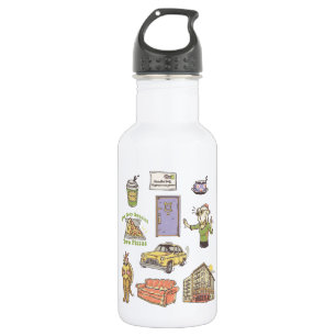 FRIENDS™   Cartoon Icons Graphic 532 Ml Water Bottle
