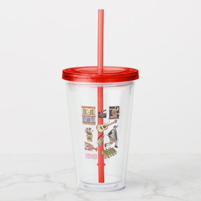 FRIENDS™ | Cartoon Icons Graphic Acrylic Tumbler (Front)