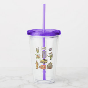 FRIENDS™   Cartoon Icons Graphic Acrylic Tumbler