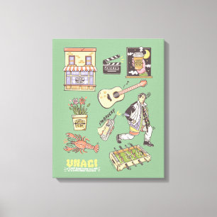 FRIENDS™   Cartoon Icons Graphic Canvas Print