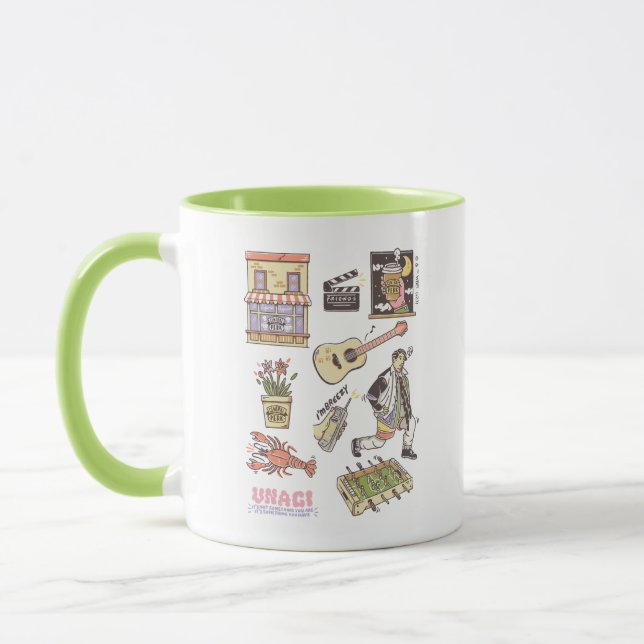FRIENDS™ | Cartoon Icons Graphic Mug (Left)