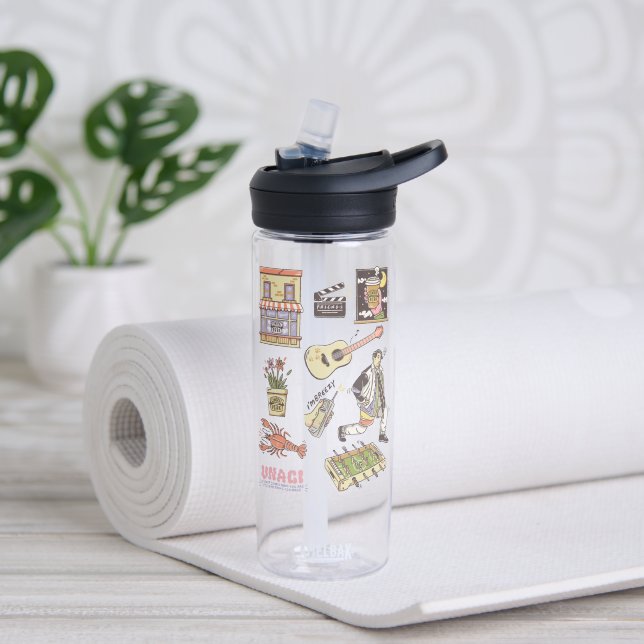 FRIENDS™ | Cartoon Icons Graphic Water Bottle (Yoga)