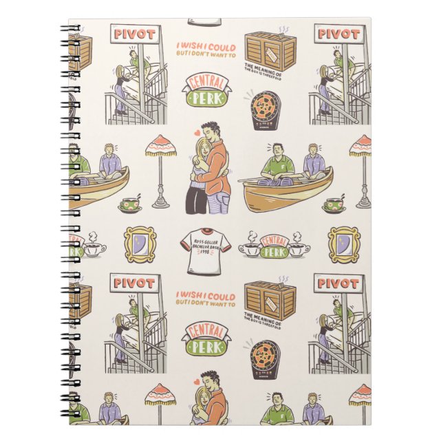 FRIENDS™ | Cartoon Icons Notebook (Front)