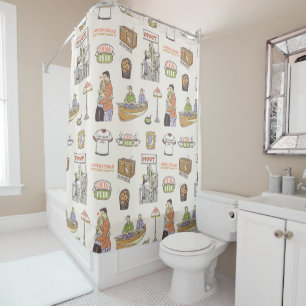 FRIENDS™   Cartoon Icons Shower Curtain