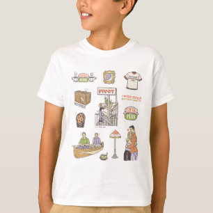 FRIENDS™   Cartoon Icons T-Shirt