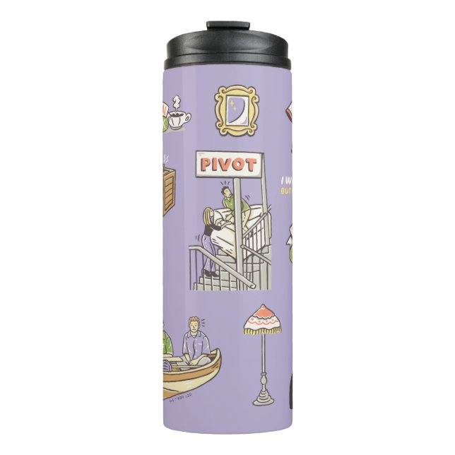 FRIENDS™ | Cartoon Icons Thermal Tumbler (Front)