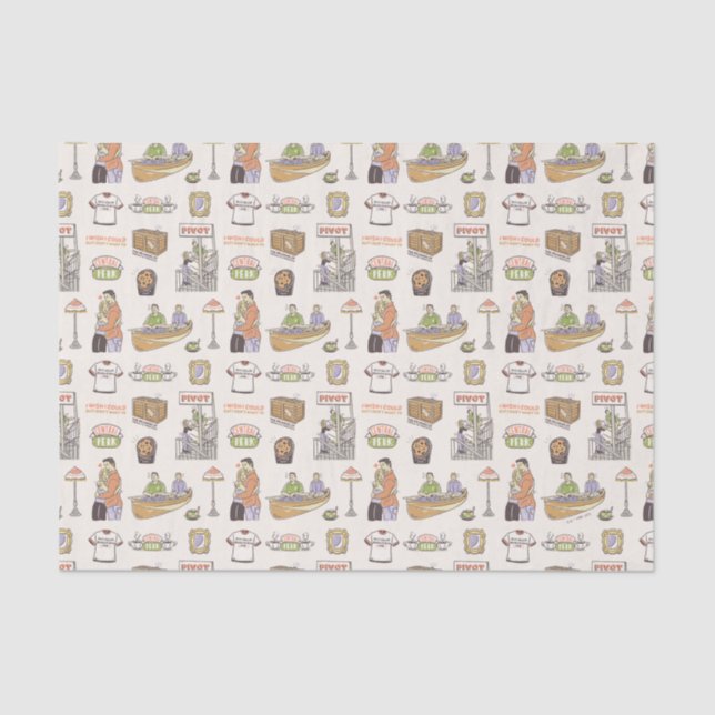 FRIENDS™ | Cartoon Icons Tissue Paper (Front)