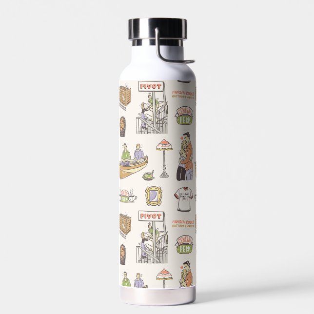 FRIENDS™ | Cartoon Icons Water Bottle (Left)