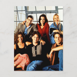 FRIENDS™   Cast Sitting in Monica's Apartment Invitation Postcard