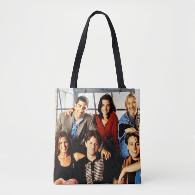 FRIENDS™ | Cast Sitting in Monica's Apartment Tote Bag (Front)