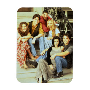 FRIENDS™   Cast Sitting on the Stoop Magnet