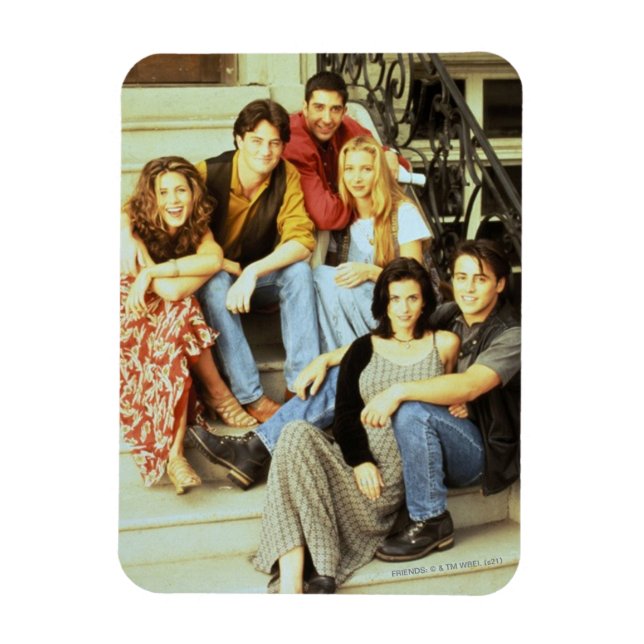 FRIENDS™ | Cast Sitting on the Stoop Magnet (Vertical)
