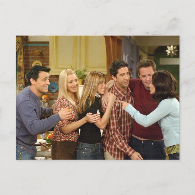 FRIENDS™ | Cast Thanksgiving Group Hug Invitation Postcard (Front)