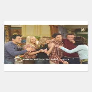 FRIENDS™   Cast Thanksgiving Group Hug Rectangular Sticker