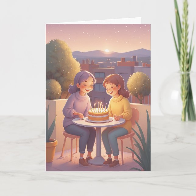 Friends Celebrate Another Year Card (Front)