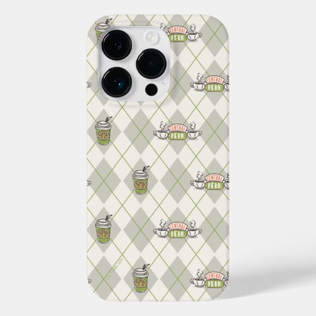 FRIENDS™  | Central Perk Argyle Pattern Case-Mate iPhone Case (Back)