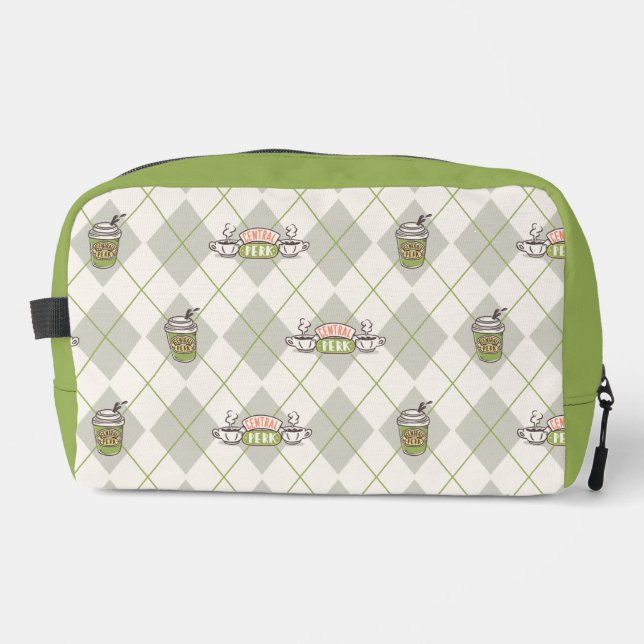 FRIENDS™  | Central Perk Argyle Pattern Dopp Kit (Front)