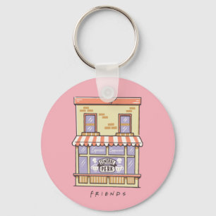 FRIENDS™   Central Perk Cartoon Coffee Shop Key Ring