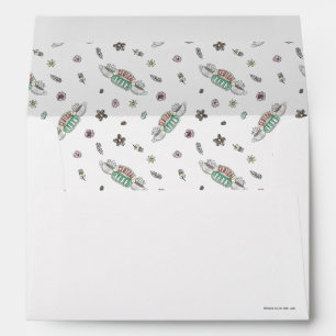 FRIENDS™   Central Perk Coffee Watercolor Pattern Envelope