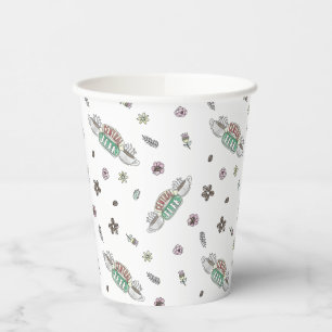 FRIENDS™ Central Perk Coffee Watercolor Pattern Paper Cups