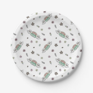 FRIENDS™   Central Perk Coffee Watercolor Pattern Paper Plate