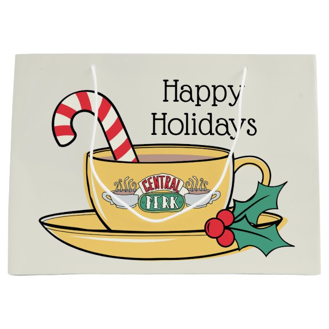 FRIENDS™ | Central Perk Holiday Mug Large Gift Bag (Front)