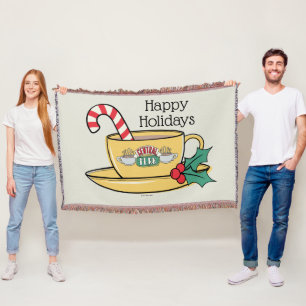 FRIENDS™   Central Perk Holiday Mug Throw Blanket