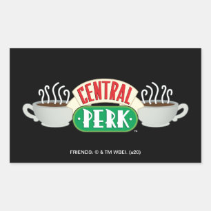 FRIENDS™   Central Perk Logo Rectangular Sticker