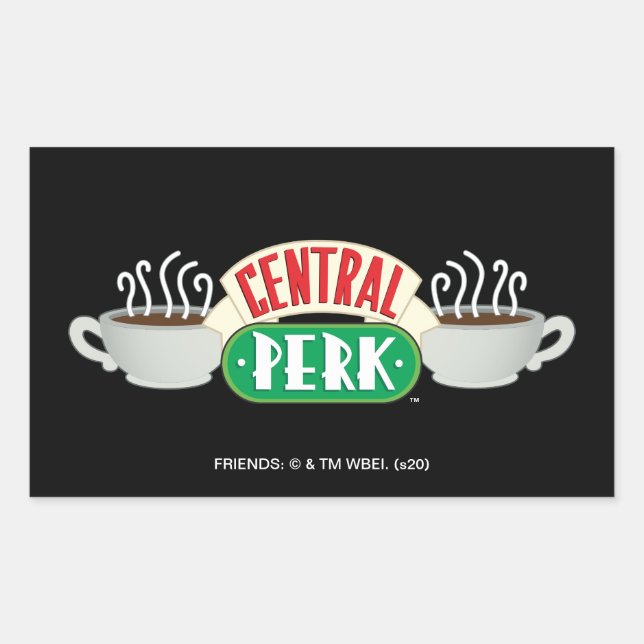 FRIENDS™ | Central Perk Logo Rectangular Sticker (Front)