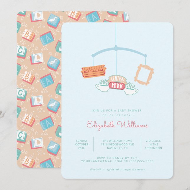 FRIENDS™ | Central Perk Mobile Baby Shower Invitation (Front/Back)