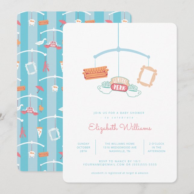 FRIENDS™ | Central Perk Mobile Baby Shower Invitation (Front/Back)