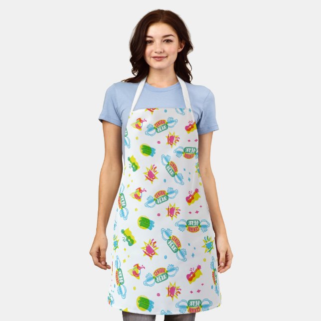 FRIENDS™ | Central Perk Neon Pattern Apron (Worn)