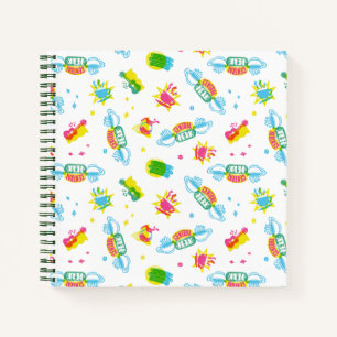 FRIENDS™   Central Perk Neon Pattern Notebook