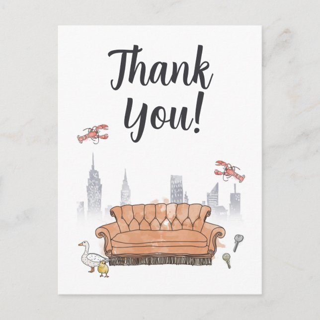 FRIENDS™ | Central Perk Thank You Postcard (Front)