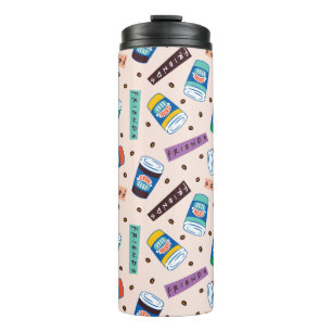 FRIENDS™   Central Perk Vibrant Coffee Pattern Thermal Tumbler